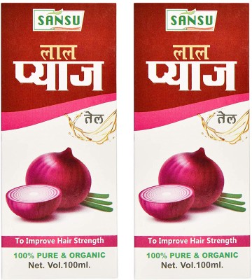 SANSU HEALTH CARE Onion Oil - Black Seed Onion Hair Oil, Controls Hair Fall (100mlx2) Hair Oil(200 ml)