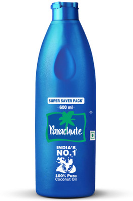 Parachute 100% Pure Coconut Hair Oil (thengai ennai) Hair Oil(600 ml)