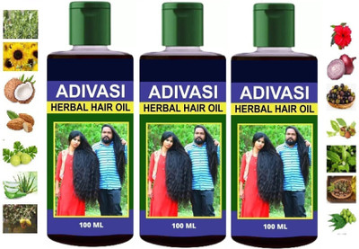 Adivasi Medicine All Type of Hair Problem Herbal Growth Hair Oil 300 ML Hair Oil(300 ml)