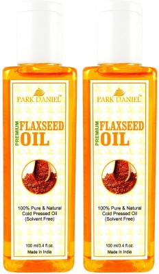 PARK DANIEL Premium Flaxseed oil combo of 2 bottles of 100 ml (200ml) Hair Oil(200 ml)