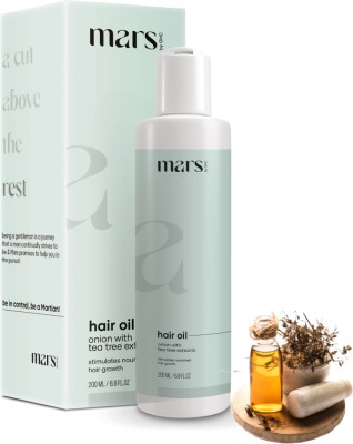mars by GHC Bhringraj Oil With Onion, Jojoba, Fenugreek & 17 other Essential Oils - Healthy Hair Growth & Anti Hair Fall Hair Oil(200 ml)
