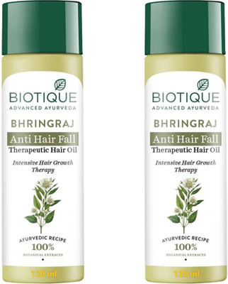 BIOTIQUE Anti Hair Fall Therapeutic Hair Oil 120 ml (Pack of 2) Hair Oil(240 ml)