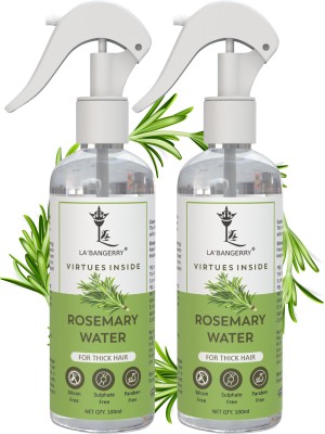 La'bangerry Rosemary Water for Hair Growth, Rose mary water spray Pack Of 2 Hair Oil(200 ml)