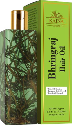 kaina skincare Kaina Bhringraj Oil for Hair Fall and Regrowth Growth - 200 ml Hair Oil(200 ml)