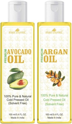 PARK DANIEL Premium Argan oil and Avocado oil combo of 2 bottles of 100 ml (200ml) Hair Oil(200 ml)