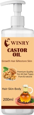 winry For Healthy Hair and Skin Pure Castor Oil Hair Oil(200 ml)