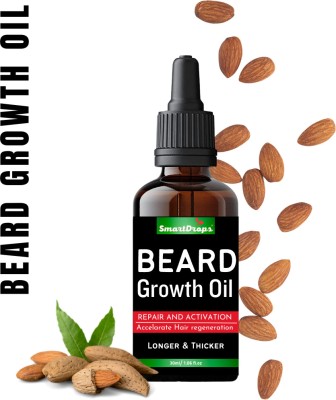 smartdrops Nourishing Blend for a Silky-Soft Beard- Elevate Your Grooming Experience Hair Oil(30 ml)