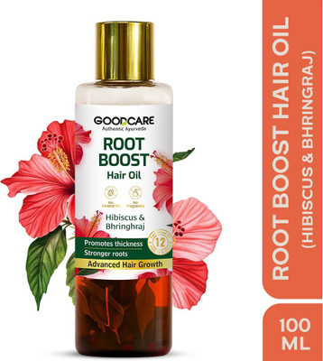 GOODCARE Root Boost Hair Oil with Hibiscus & Bhringraj 12 Herbs for Strong Roots Hair Oil(100 ml)