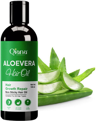 Qiana Aloe Vera Hair Oil – Rich Blend to Revive Lifeless Hair - Pack of 1 Hair Oil(100 ml)
