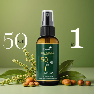 Ooplore Jungle Jadibuti 50 Oil in 1 Spray For Nourishment & Removing Lice 50ML PK-2 Hair Oil(100 ml)