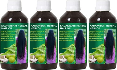 Donnara Organics Kadambari Herbal Hair Oil Combo pack of 4 bottles of 125 ml(500 ML) Hair Oil(500 ml)