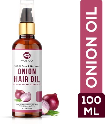 Wostoo Onion Oil for Hair Growth 100ml (Pack of 1) Hair Oil(100 ml)