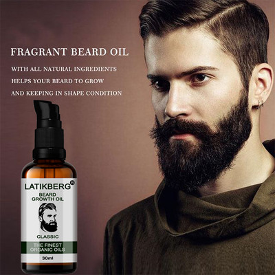 LATIKBERG Fast & Advanced Beard & Mustache Growth Oil for Men | 20x Faster Growth Hair Oil(30 ml)