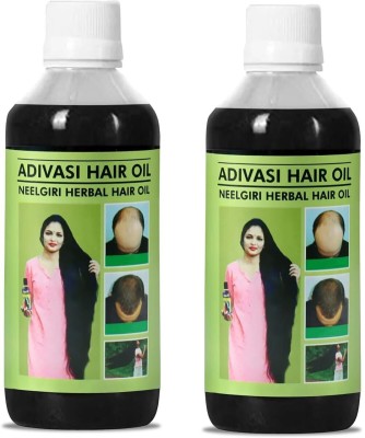 Adivasi Organic Natural Hair Growth Oil For Healthy Hair 500ml Hair Oil(500 ml)