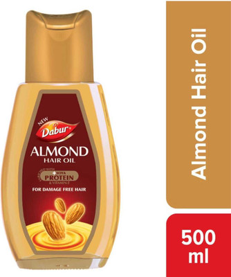Dabur ALOMND HAIR OIL (PACK OF 1) 500ML Hair Oil(500 ml)