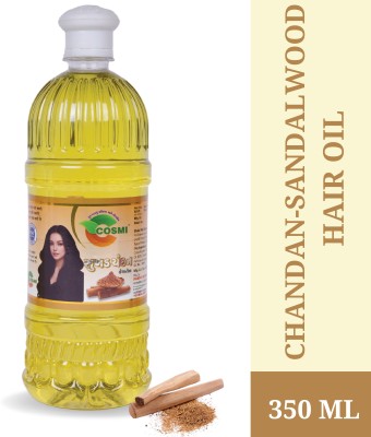 COSMI Chandan (Sandalwood) Hair Oil, Chandan Hair Oil Suitable For All Hair Types Hair Oil(350 ml)