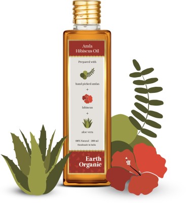 Earth Organic Hibiscus Amla Oil 100ml Hair Oil(100 ml)