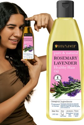 Soulflower Rosemary Lavender Coldpressed | Strengthen Roots & Control Hairfall Hair Oil(120 ml)