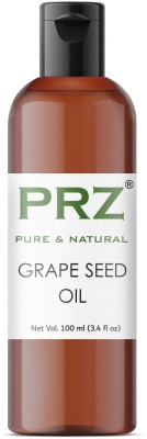 PRZ GrapeSeed Cold Pressed Carrier Oil (100ML) - Pure Natural Aromatherapy Massage Oil For Skin Care & Hair Care Hair Oil(100 ml)