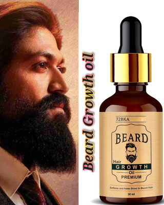 72BKA beard growth oil 30 ml natural oils Jojoba Oil,Nourishment & Strengthening f20 Hair Oil(1 ml)