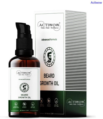 ACTIWOW Beard Growth Oil That Nourishes from Follicle to Tip Hair Oil(30 ml)