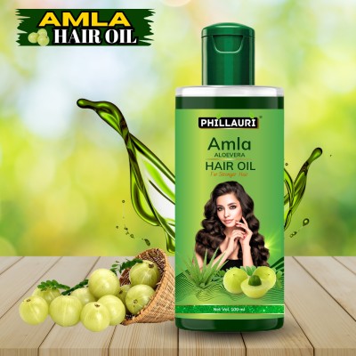 Phillauri Amla & Alovera Hair Oil For Strengthen Roots, Gives Volume & Texture Hair Oil(100 ml)