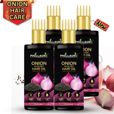 Phillauri Black Seed Onion Hair Oil Hair Strength, Fights Hair Fall, Enriched with Natural Hair Oil(400 ml)