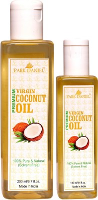 PARK DANIEL Premium Virgin Coconut Oil Combo pack of 2(200 ml and 100 ml) bottles (300 ml) Hair Oil(300 ml)