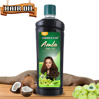 Growkesh Hair Oil for Long & Shiny Strong Hair|Control Split-ends,Damage Hairfall Hair Oil(500 ml)