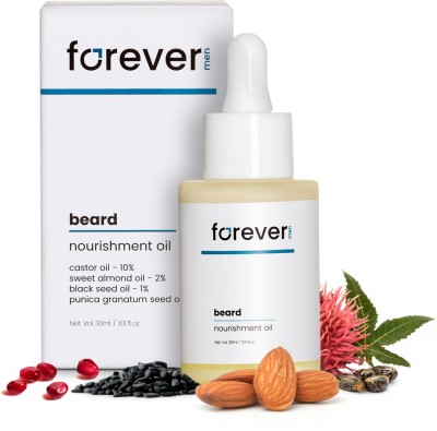 Forever Men Beard Nourishment Infused with Black Seed and Sweet Almond Hair Oil(30 ml)