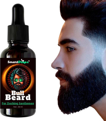 smartdrops Pure Beard Growth Hair Oil 100% Natural Oil Used Beard oil (30 ml) Hair Oil(30 ml)