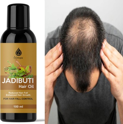 6Drops JADIBUTI HAIR OIL HAIR GROWTH oil KASTURI  Hair Oil(100 ml)