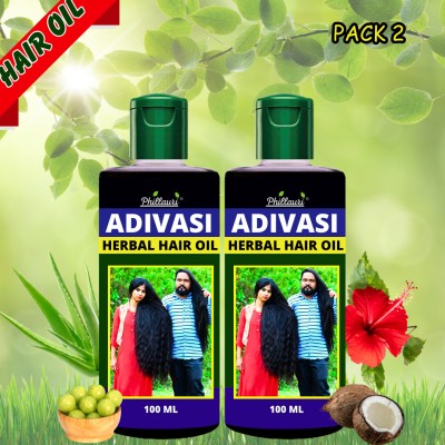 Phillauri Aadivasi Hair Oil for Timeless Beauty for Strong, Silky Hair Naturally Hair Oil(200 ml)