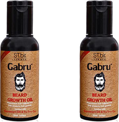 ST.bir GABRU BEARD GROWTH HAIR OIL PACK OF 2 * 50 ML Hair Oil(100 ml)