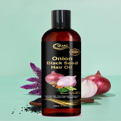 QUAT Onion Blackseed Hair Oil – Anti-Hair Fall & Deep Conditioning Solution Hair Oil(200 ml)