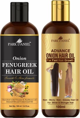 PARK DANIEL Fenugreek Hair Oil & Advance Onion Hair Oil Combo Pack Of 2 of 100 ml(200 ml) Hair Oil(200 ml)