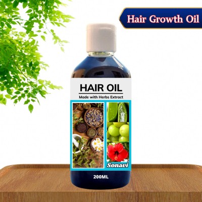 Sonavi Natural Hair Oil & Anti Hair Fall Dandruff Control natural hair growth Hair Oil(200 ml)