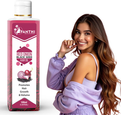 MDJ Red Onion Hair Oil – Rich in Nutrients for Smooth, Silky & Frizz-Free Hair Hair Oil(100 ml)