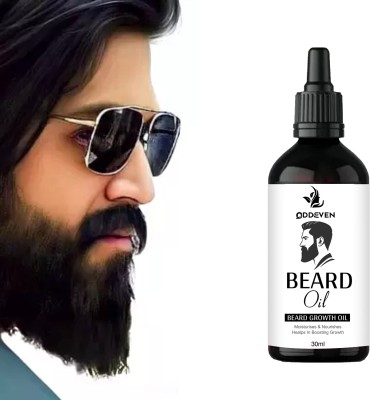 ODDEVEN Beard Growth Oil - More Beard Growth, With Redensyl (30 ml) {Pack of 1} Hair Oil(30 ml)