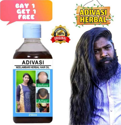Adivasi HAIR OIL etha+coconut TULASI NEEM BEST OIL 250ml+ 250ml (PACK OF 2) Hair Oil(500 ml)