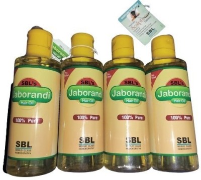 SBL Jaborandi Hair Oil Pack of 4 - 200 ml Hair Oil(200 ml)