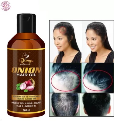 Ramya beauty care Science Onion Oil Promotes Hair Growth & Controls Hair fall Hair Oil NO Mineral Hair Oil(100 ml)