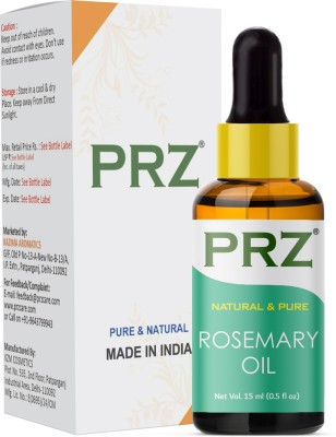 PRZ Rosemary Essential Oil (15ML) - Pure Natural Use For Aromatherapy, Therapeutic Grade, Health Boost, Hair Re-Growth, Skin Care, Face Hair Oil(15 ml)