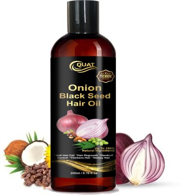 QUAT Onion Blackseed Hair Oil – Nourish, Strengthen, and Promote Hair Growth Hair Oil(200 ml)