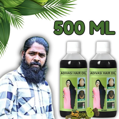 Adivasi HERBAL JADIBUTI MIXED HEARBAL Hair Oil(500 ml)