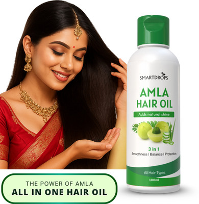 smartdrops Amla & Aloe Vera Hair Oil | For Men & Women | Hair Care Oil | Smooth & Siilky Hair Oil(100 ml)