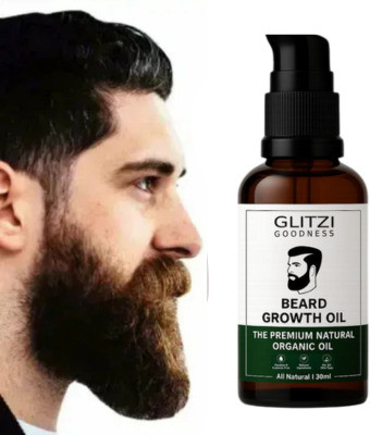Glitzi Beard Oil -Beard & Mooch Growth Oil – Beard  Hair Oil(30 g)