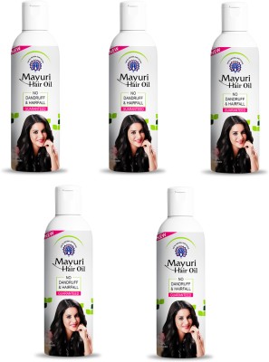 Mayuri Henna Hair Oil Anti Dandruff & Anti Hair Fall, Nourish, Strengthen, & Shine Pack of 5 Hair Oil(100 ml)