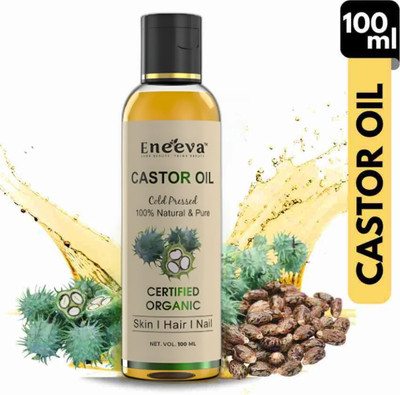 eneeva Therapeutic Grade Castor Oil – Deep Moisturizing FormulaNEW Pack Hair Oil(100 ml)