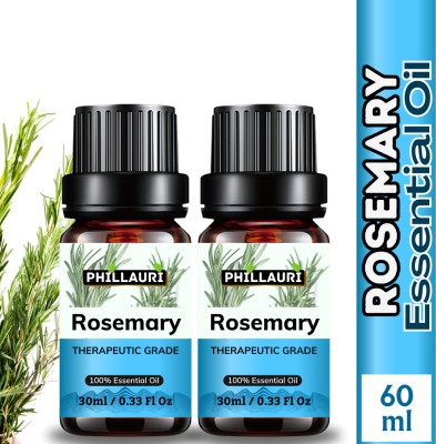 Phillauri Rosemary Essential Oil For Hair Growth, Face, Skin, Body, Pure Rosemarry Hair Oil(60 ml)